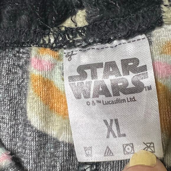 STAR WARS Crazy Lounge Baby Yoda Fleece Pajama Pants Drawstring Pull On Mens XL - Picture 6 of 8